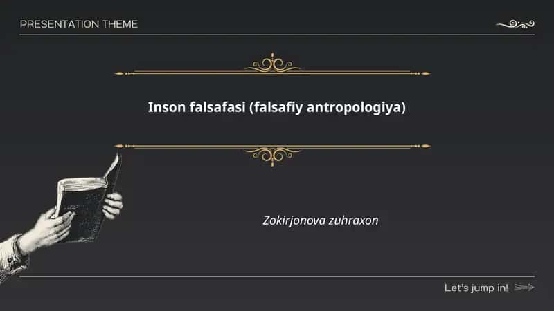 Inson falsafasi (falsafiy antropologiya)