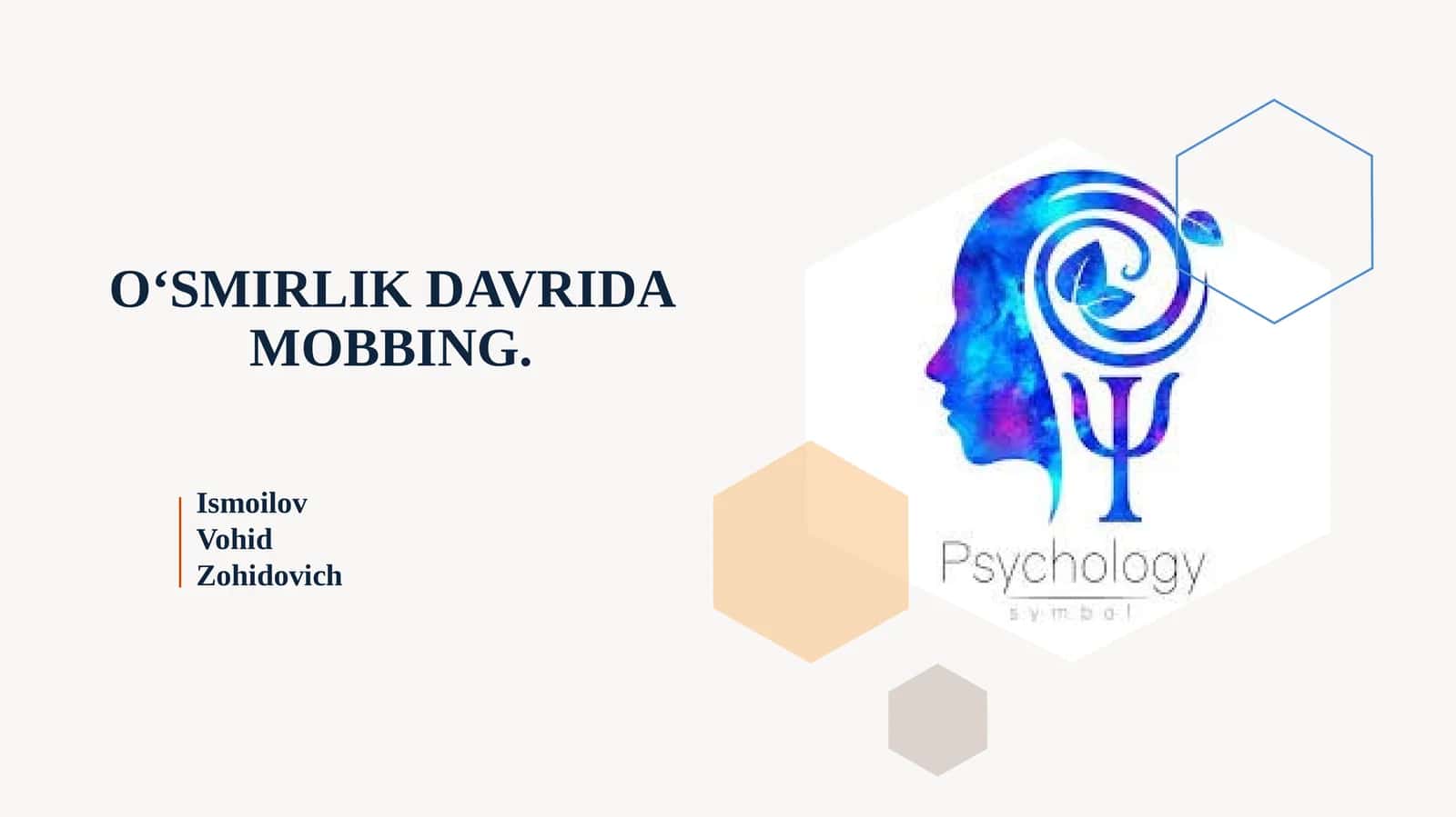 O‘SMIRLIK DAVRIDA MOBBING