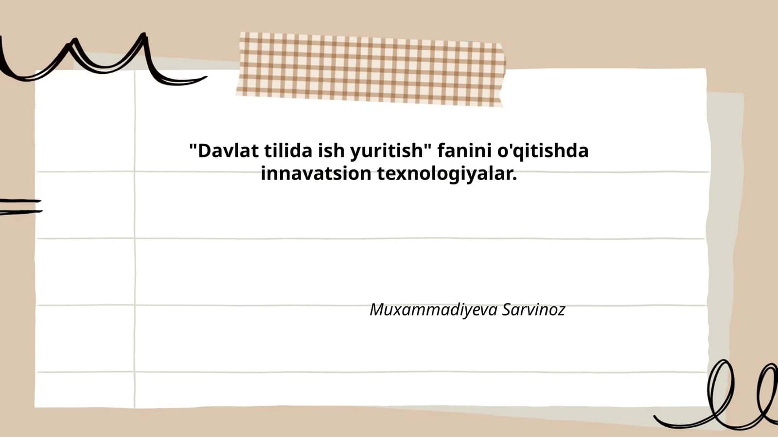 Interfaol o‘qitish metodlari
