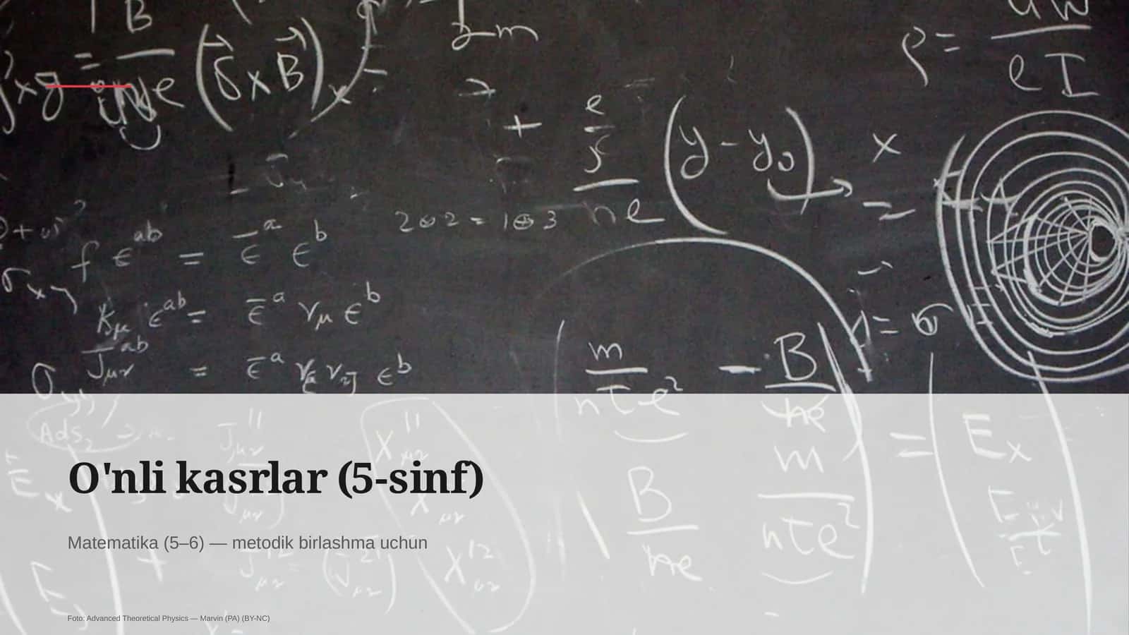O'nli kasrlar (5-sinf)