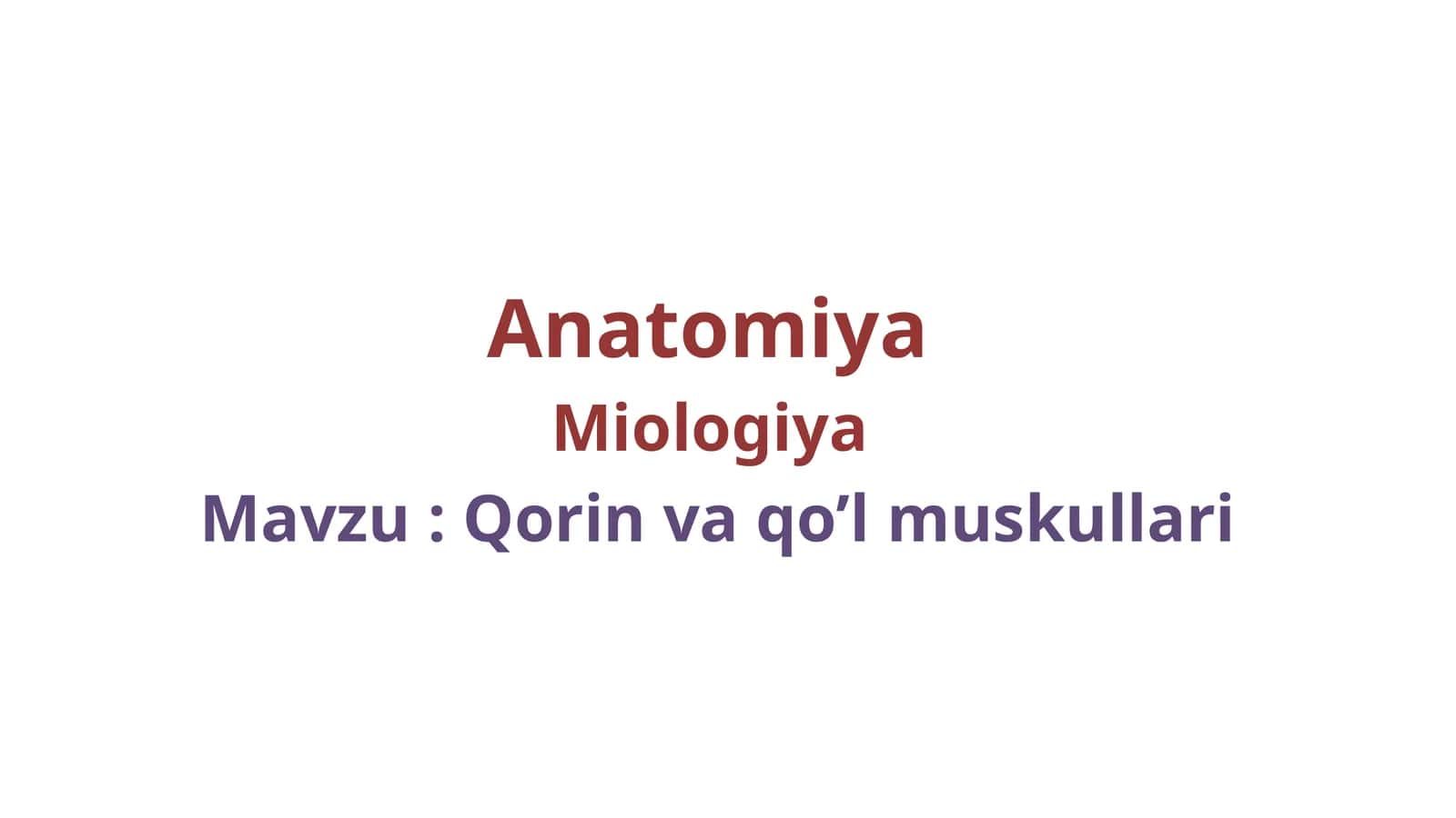 Anatomiya