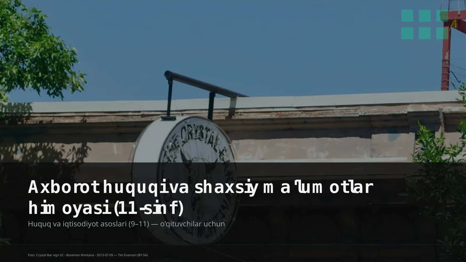 Huquq va iqtisodiyot asoslari (9-11)