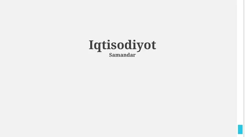 Iqtisodiyotning asosiy prinsiplari