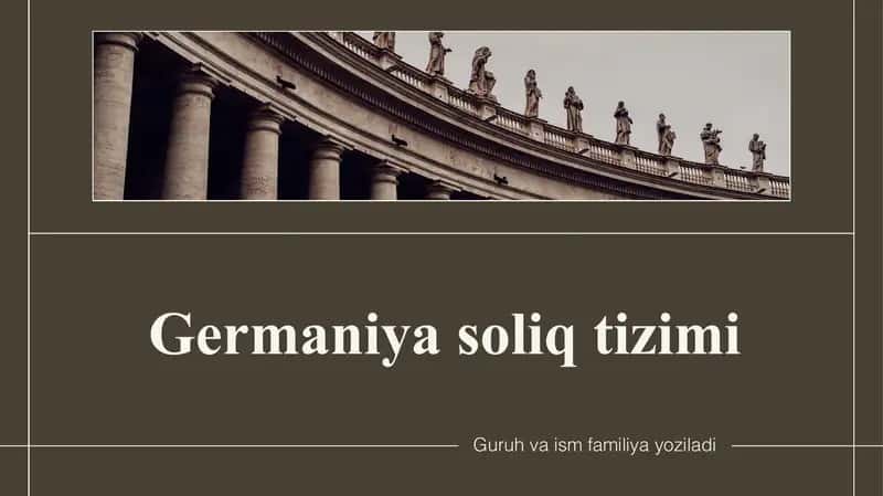 Germaniya soliq tizimi