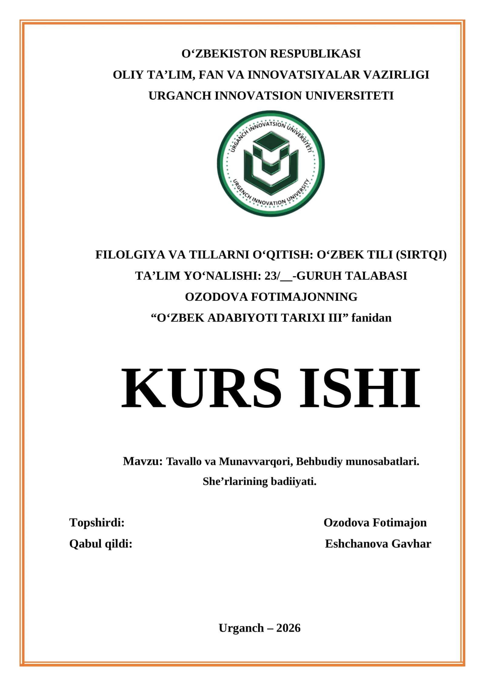 Tavallo va Munavvarqori, Behbudiy munosabatlari. She’rlarining badiiyati.