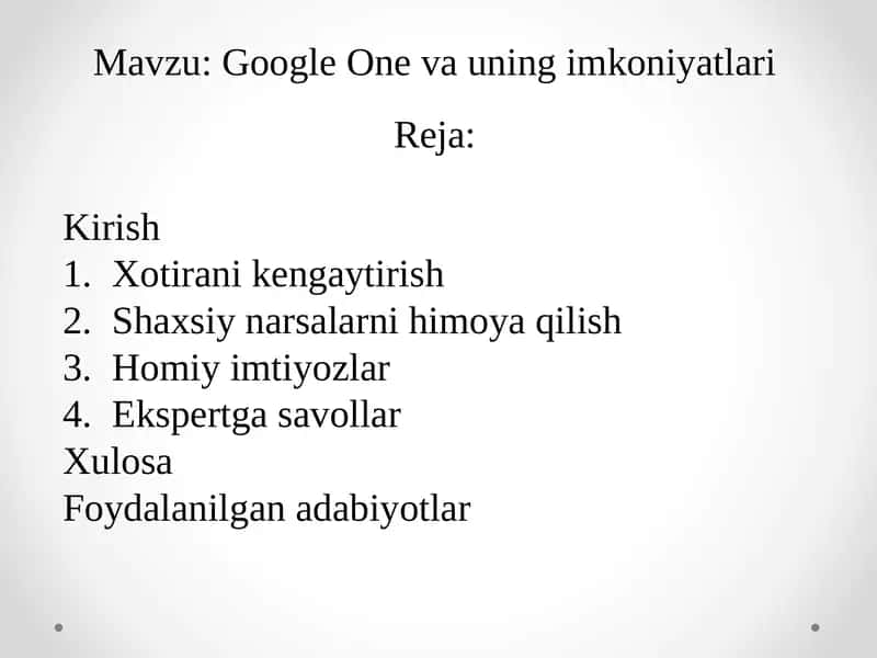 Google One