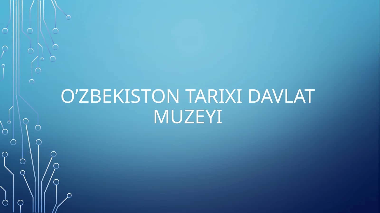 Oʻzbekistontarixidavlatmuzeyi