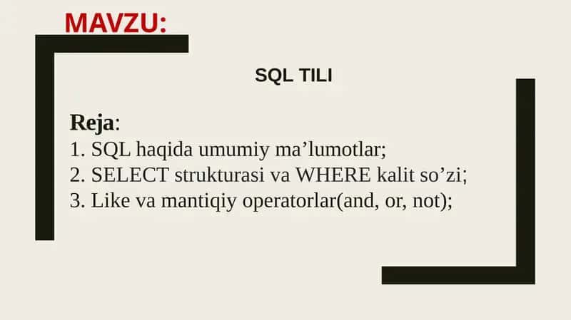 SQLtili