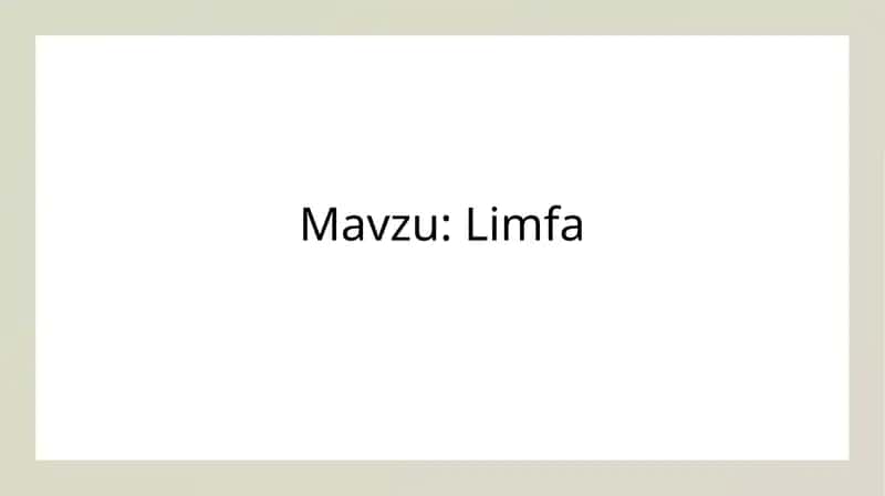 Limfa
