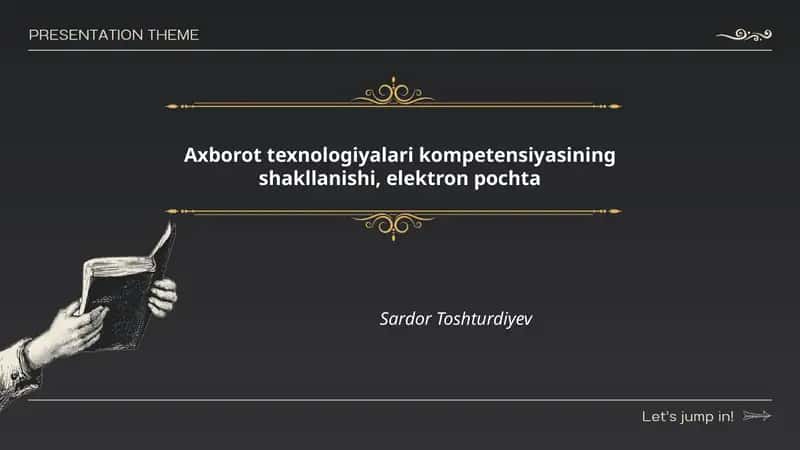 Elektron pochta tushunchasi va axborot texnologiyalari kompetensiyasi