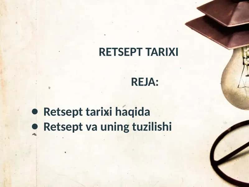Retsept Tarixi