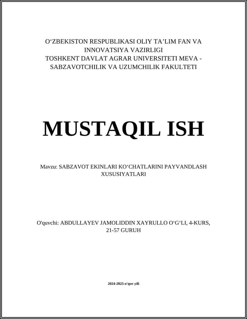 Payvandlash texnologiyasi