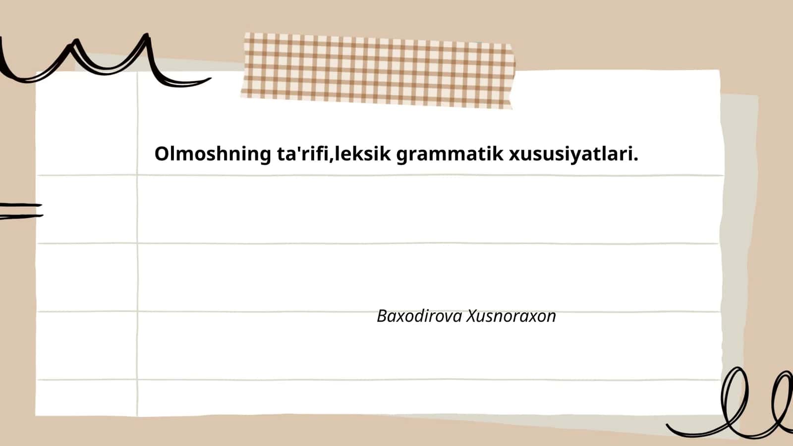 Olmoshning ta'rifi,leksik grammatik xususiyatlari