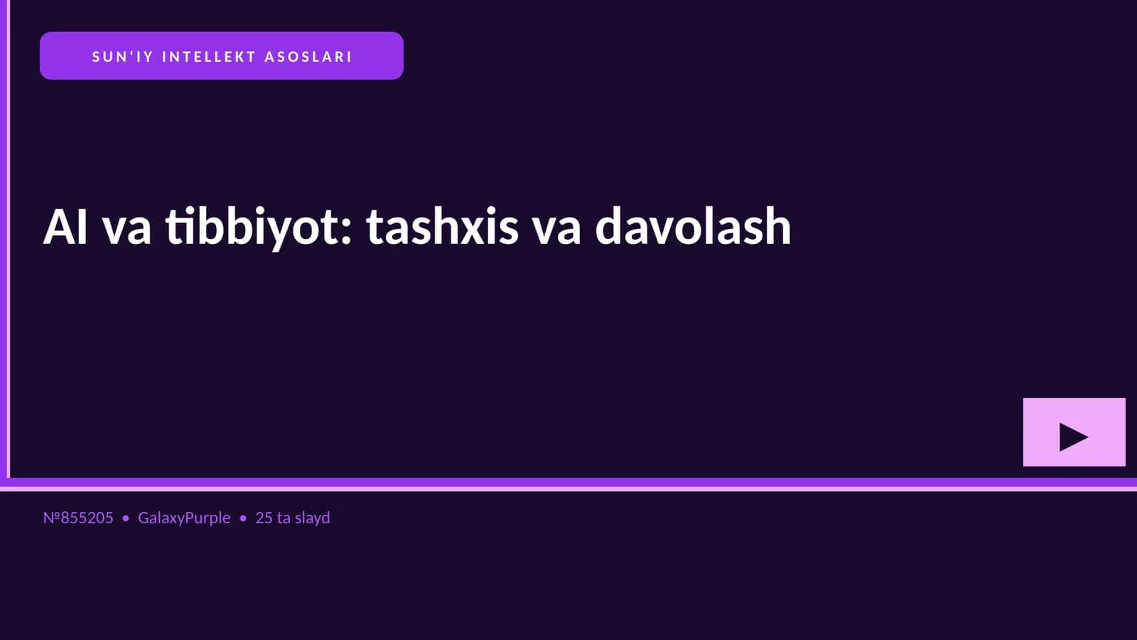 SUN'IY INTELLEKT ASOSLARI