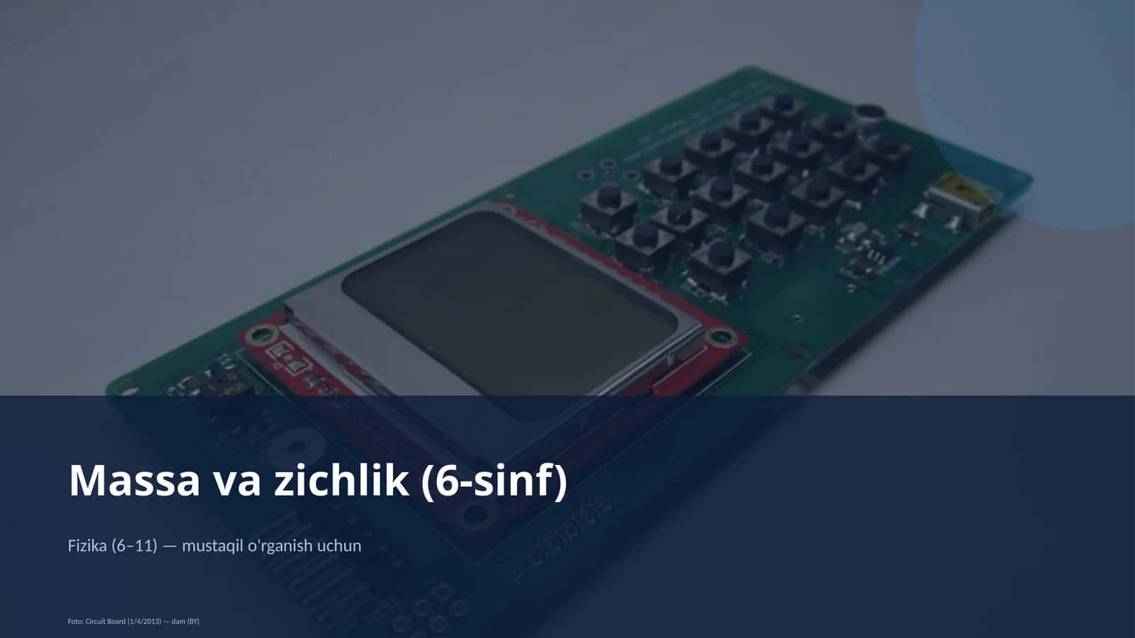 Massa va zichlik (6-sinf)