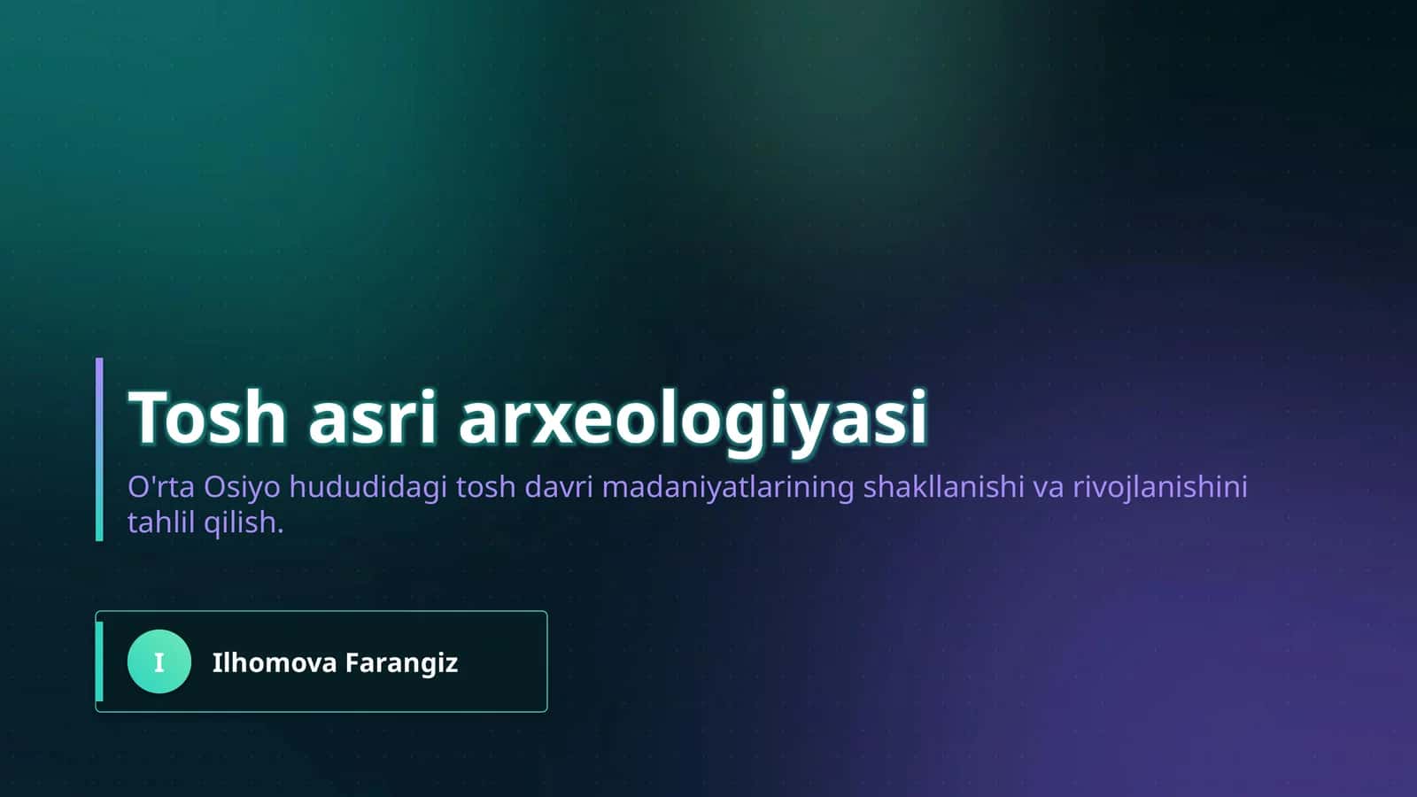 Tosh asri arxeologiyasi