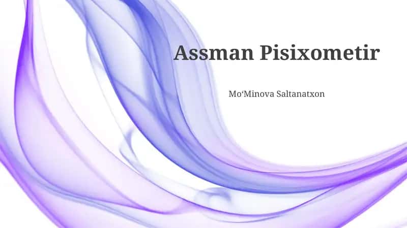 Assman Pisixometir