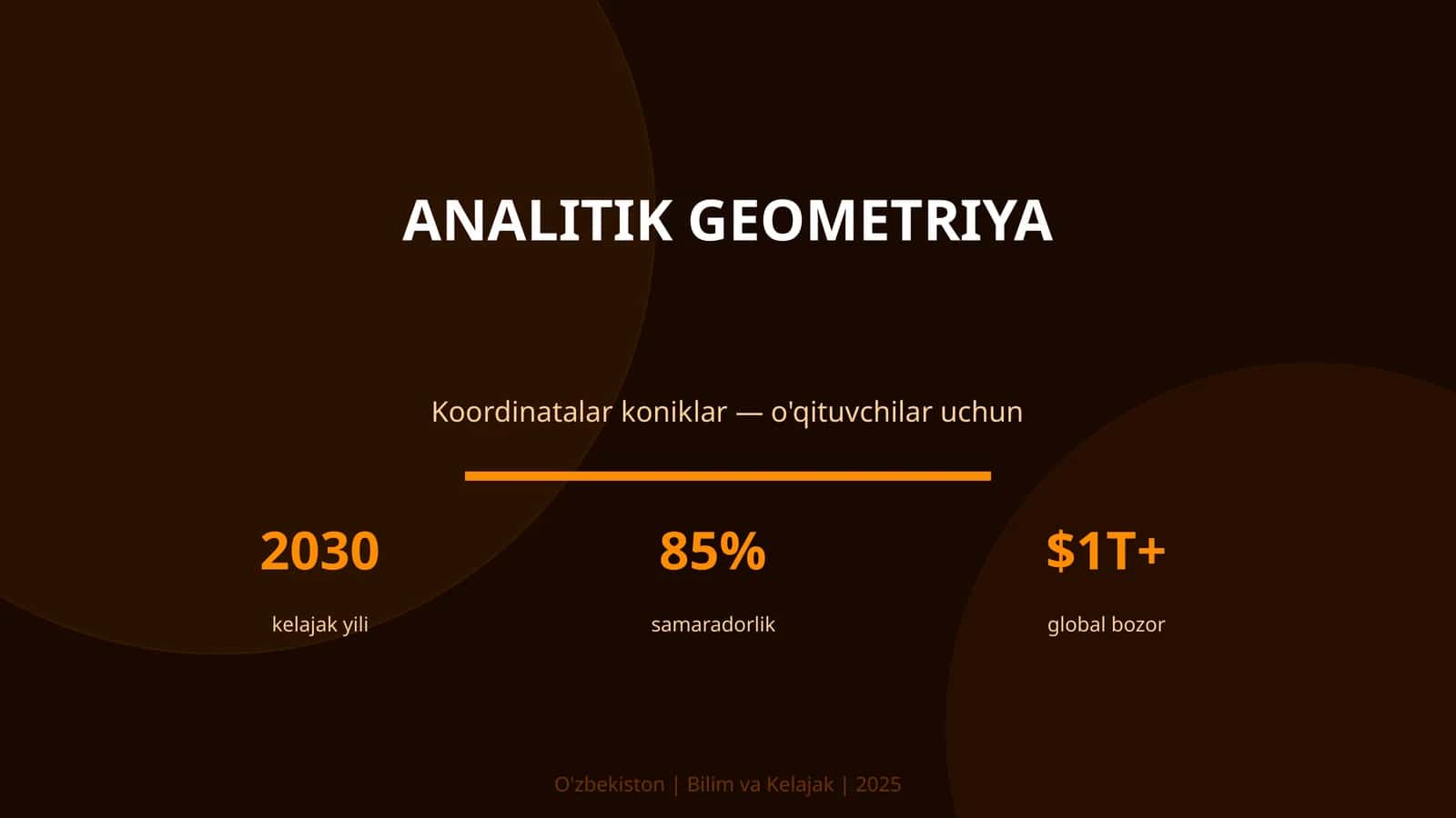 ANALITIK GEOMETRIYA