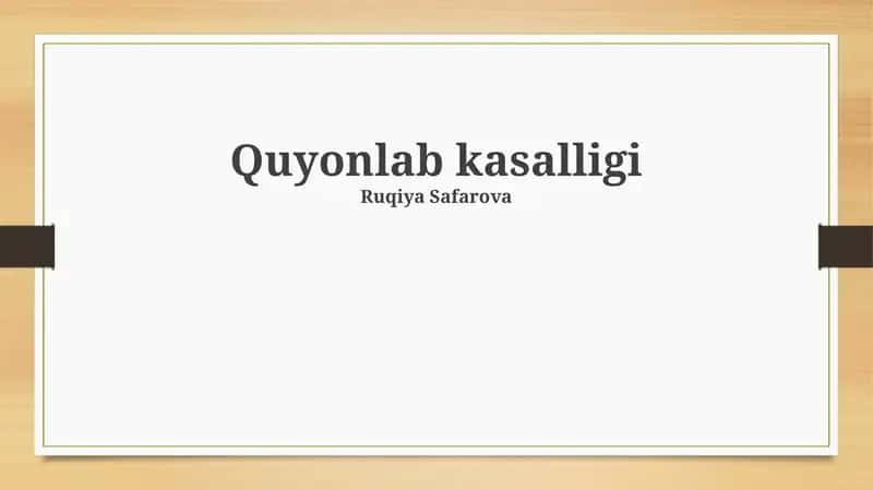 Quyonlab kasalligi
