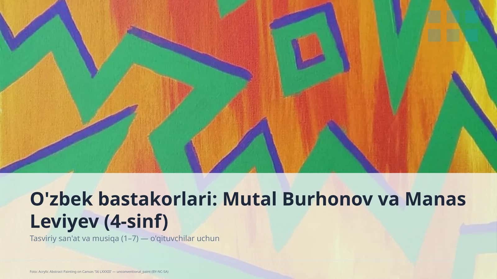 Tasviriy san'at va musiqa (1–7) — o'qituvchilar uchun