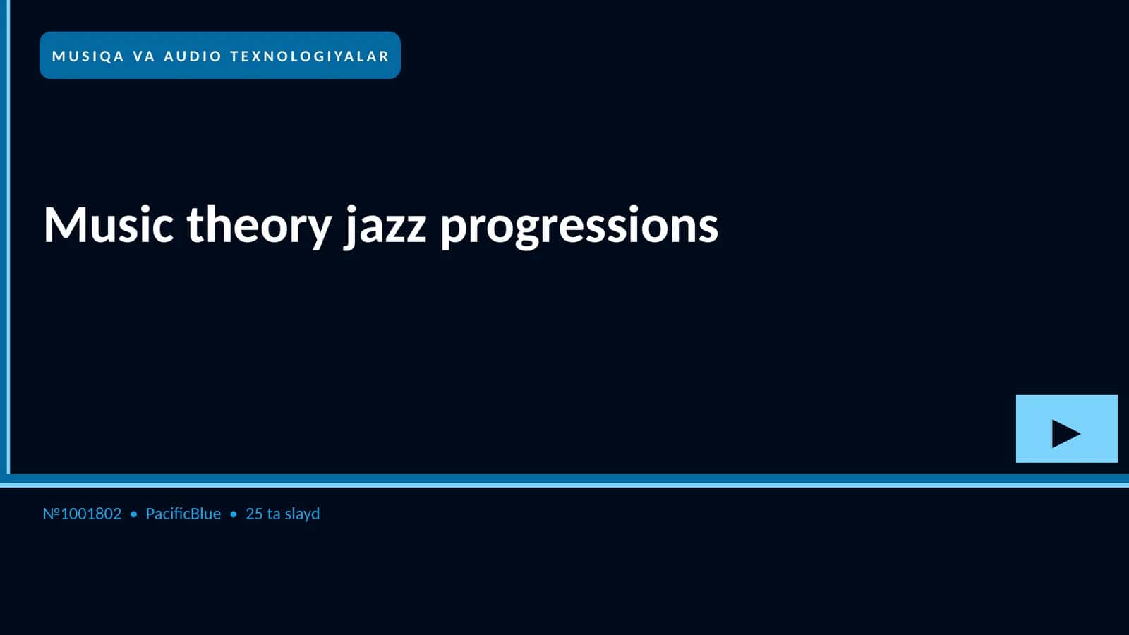 Music theory jazz progressions