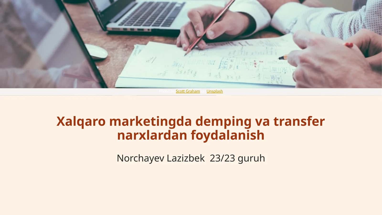 Demping va Transfer Narxlari