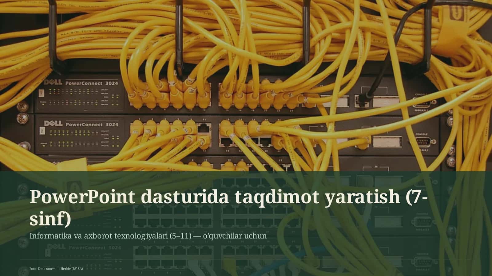 PowerPoint dasturida taqdimot yaratish (7-sinf)