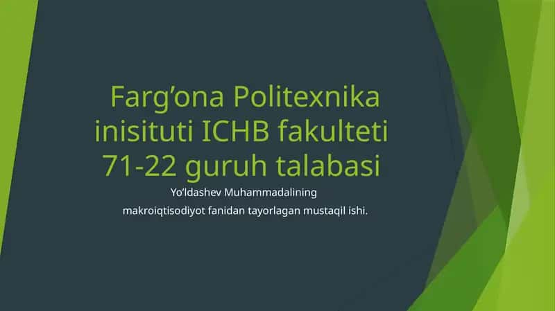 Pulning bozor muozanatlari