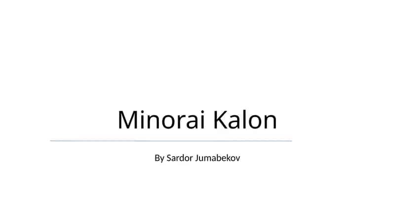 Minorai Kalon