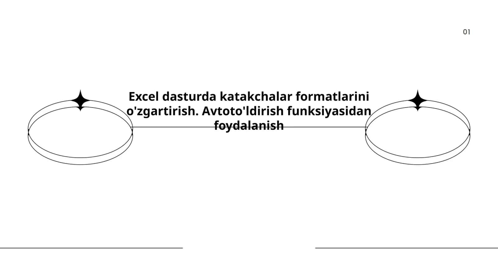 Excel dasturida katakchaning fon rangini o'zgartirish