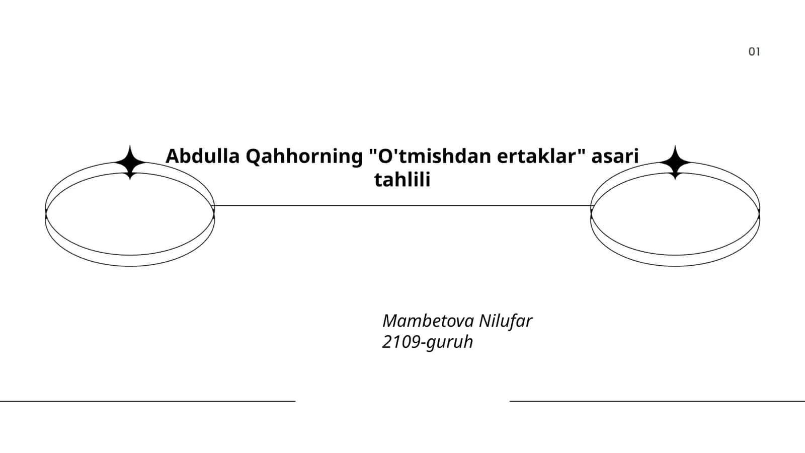 Abdulla Qahhorning "O'tmishdan ertaklar" asari tahlili