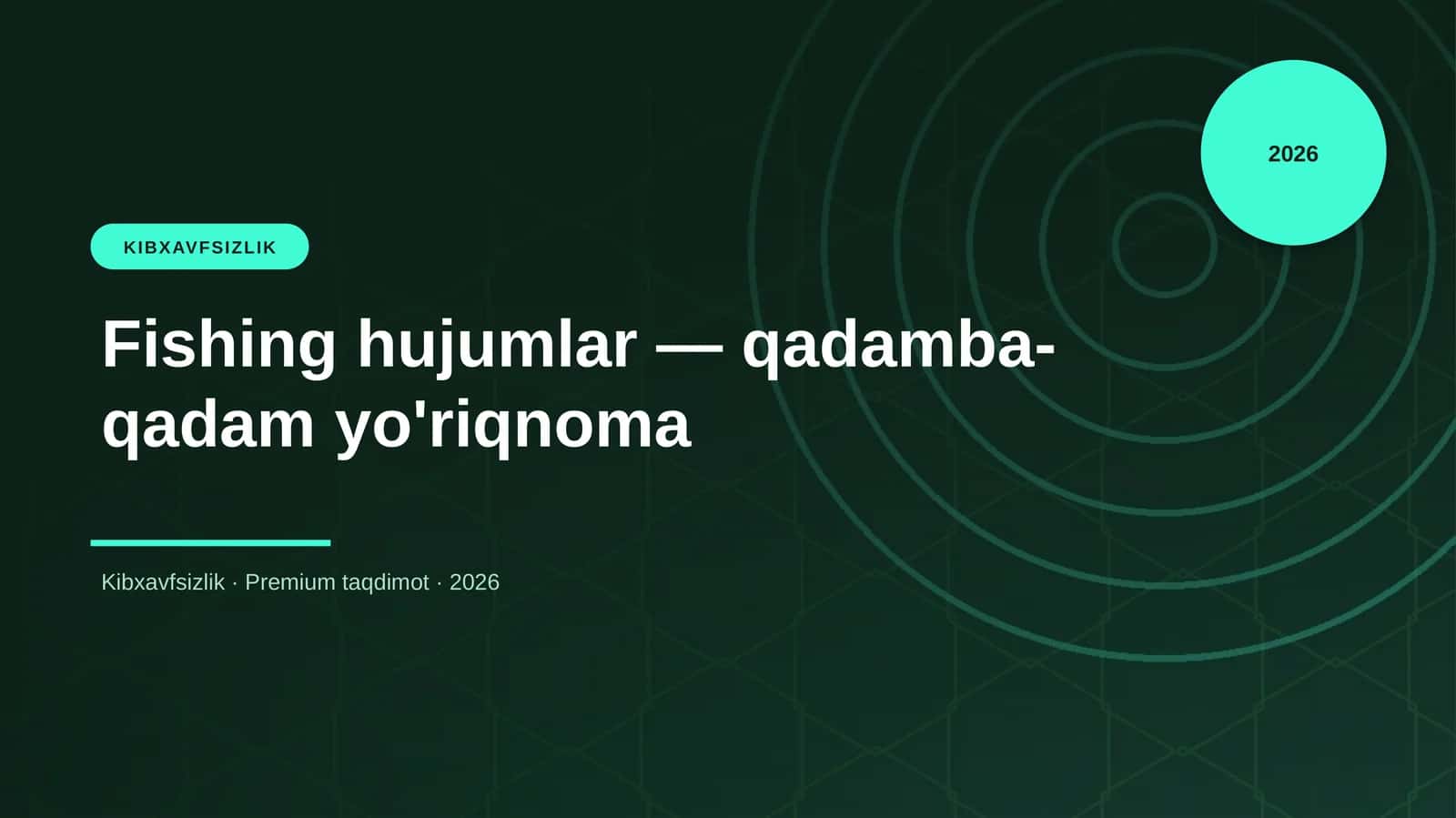 Fishing hujumlar — qadamba-qadam yo'riqnoma
