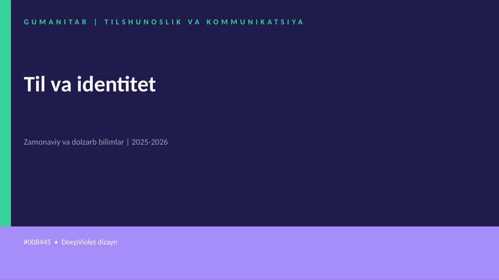 Til va identitet