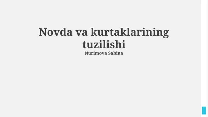 Oʻsimlik poyasining umumiy tuzilishi