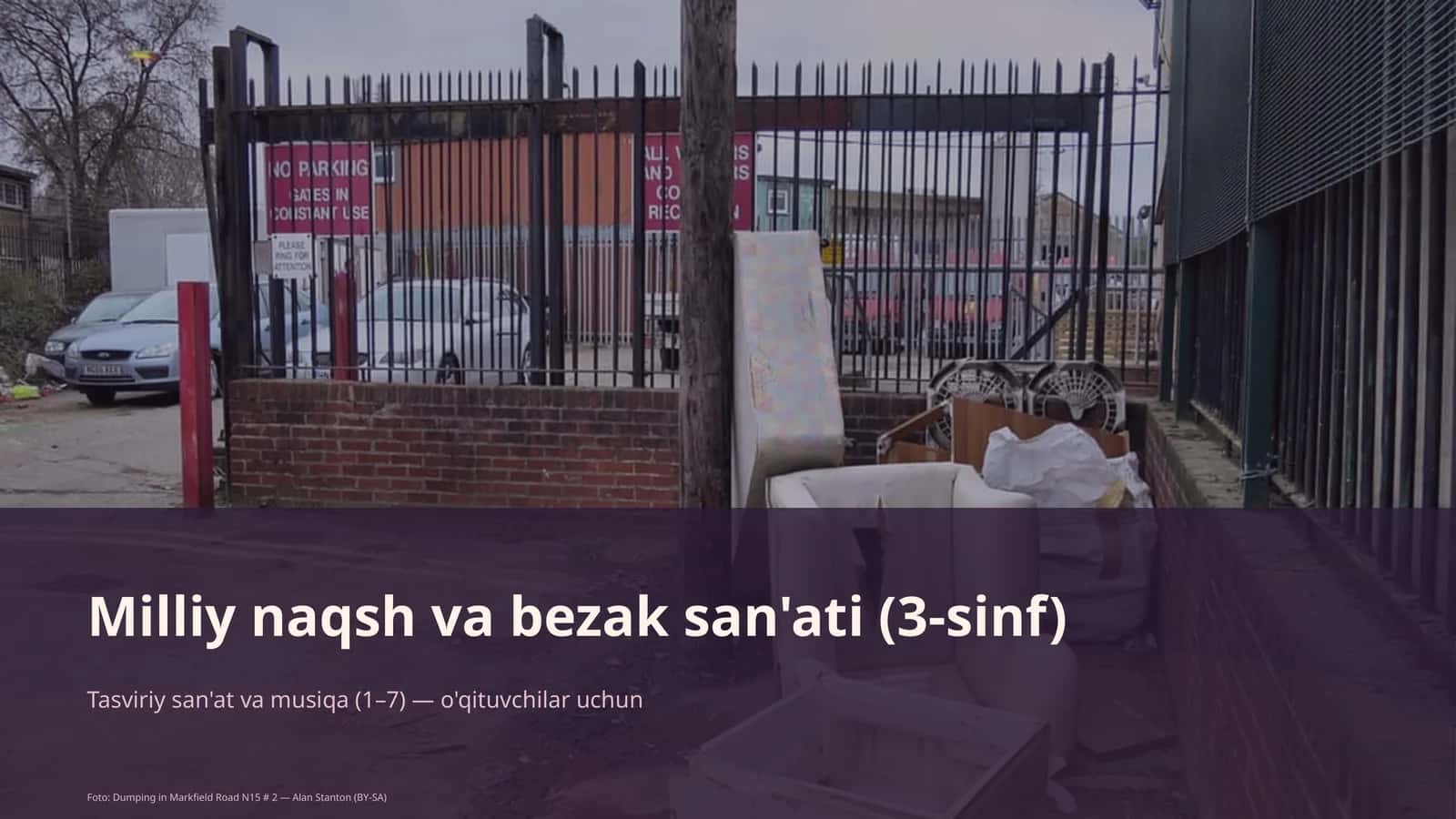 Milliy naqsh va bezak san'ati (3-sinf)
