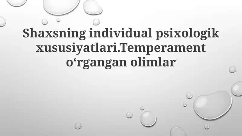 Temperament