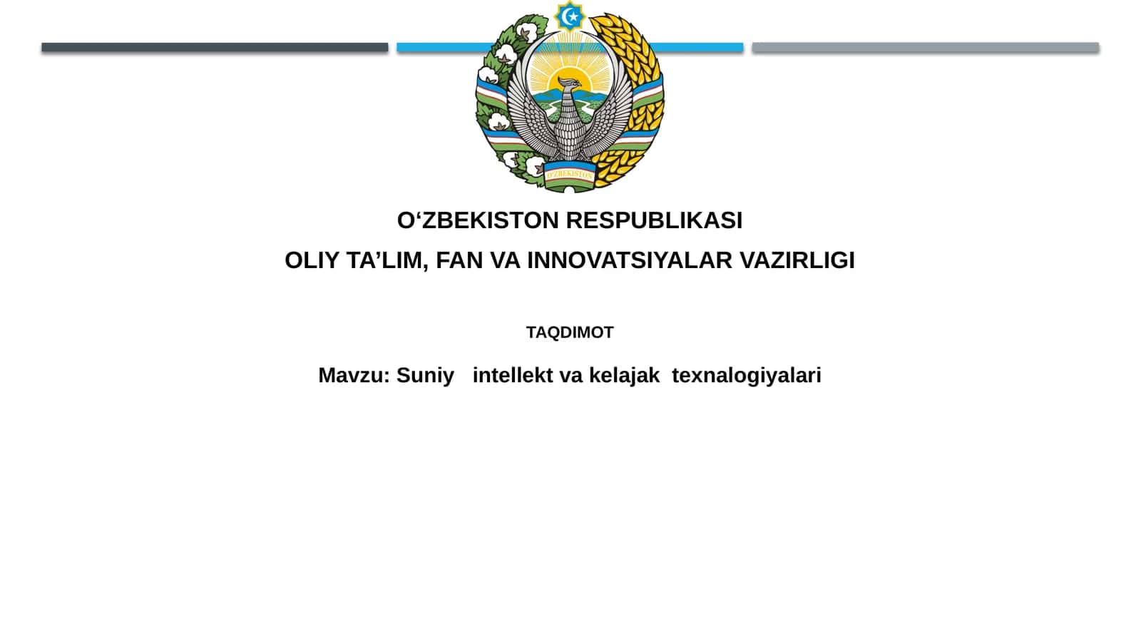 Suniy intellekt va kelajak texnologiyalari