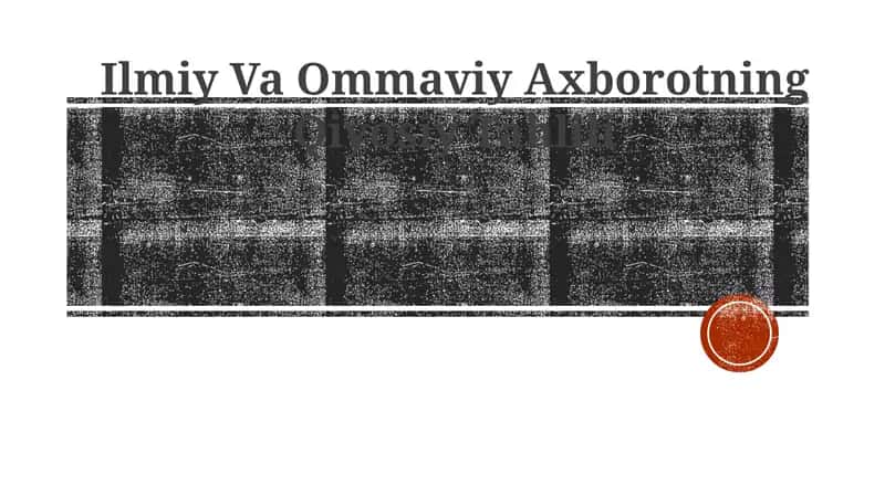Ilmiy Va Ommaviy Axborotning Qiyosiy Tahlili