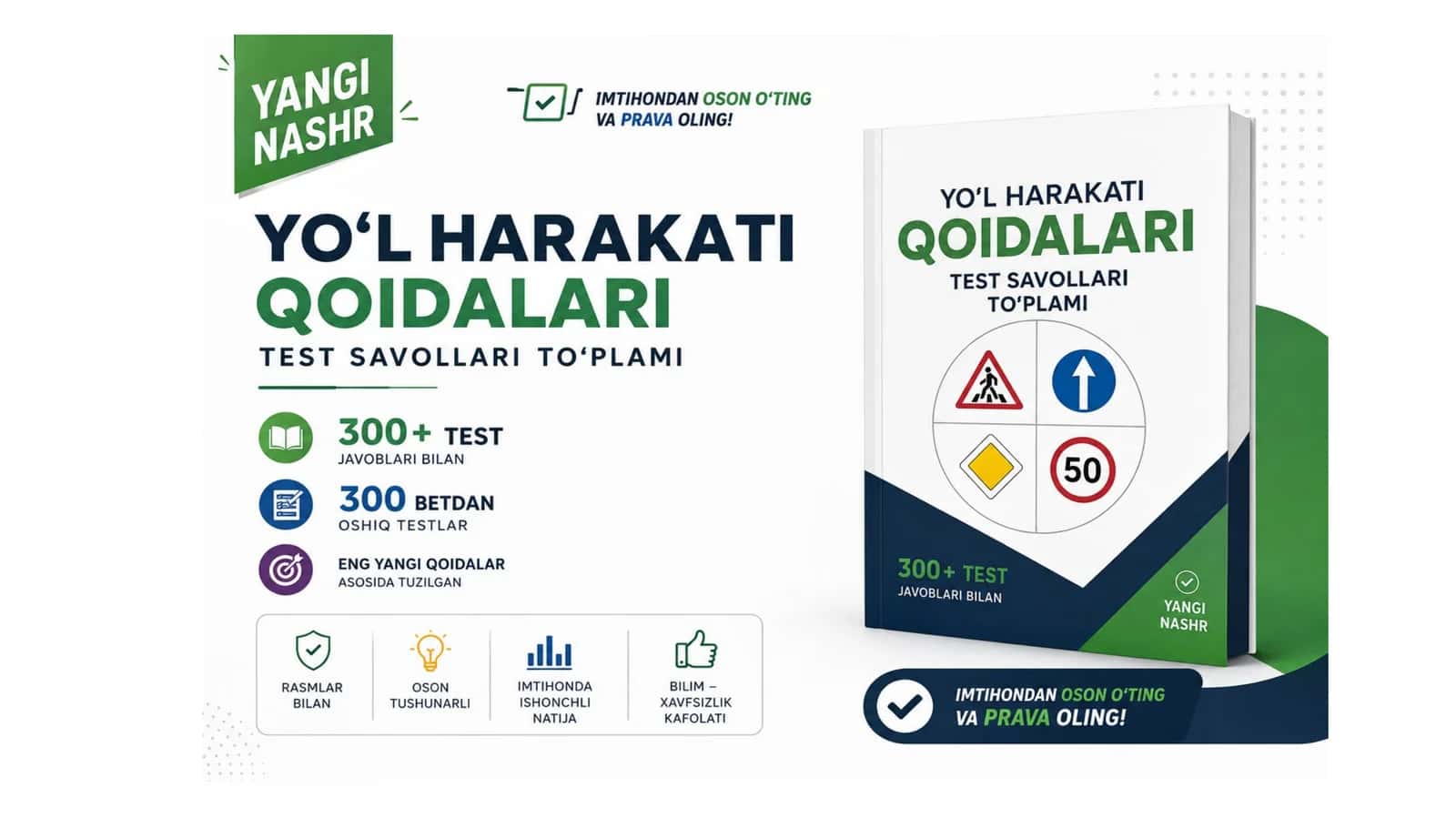 Avtotest savollariga to'liq javoblar