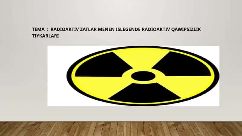 Radioaktiv qawipsizlik
