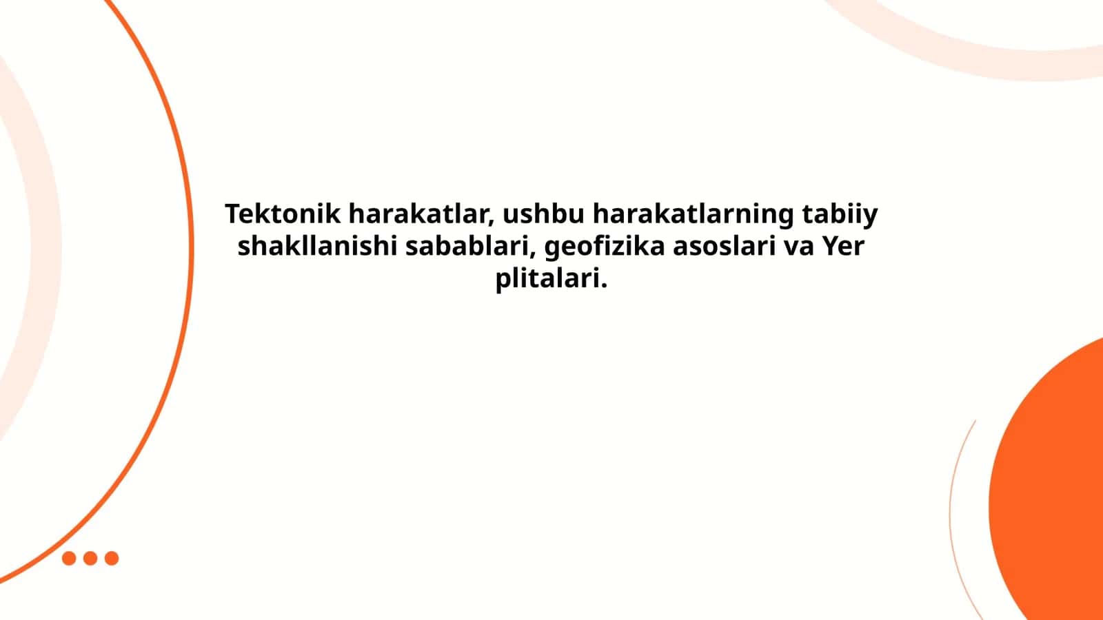 Tektonik harakatlar