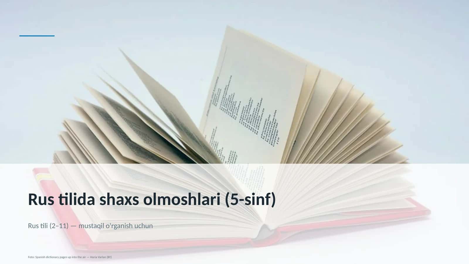 Rus tilida shaxs olmoshlari (5-sinf)