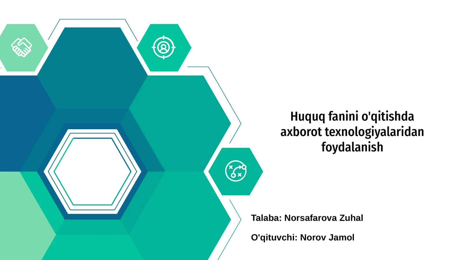 Huquq fanini o'qitishda axborot texnologiyalaridan foydalanish
