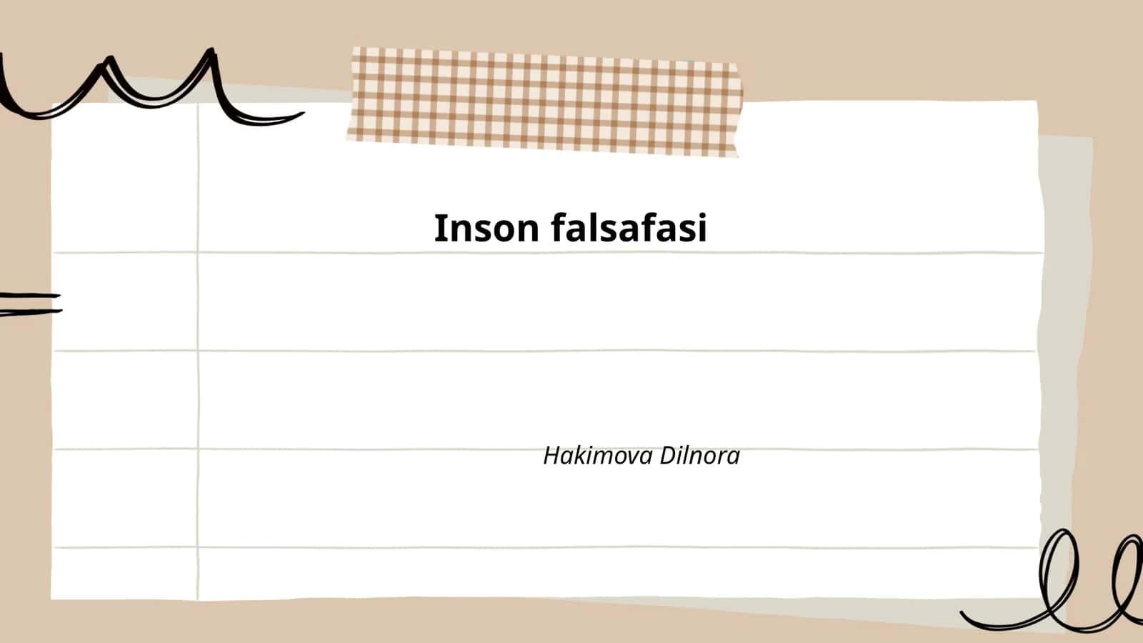 Inson falsafasi