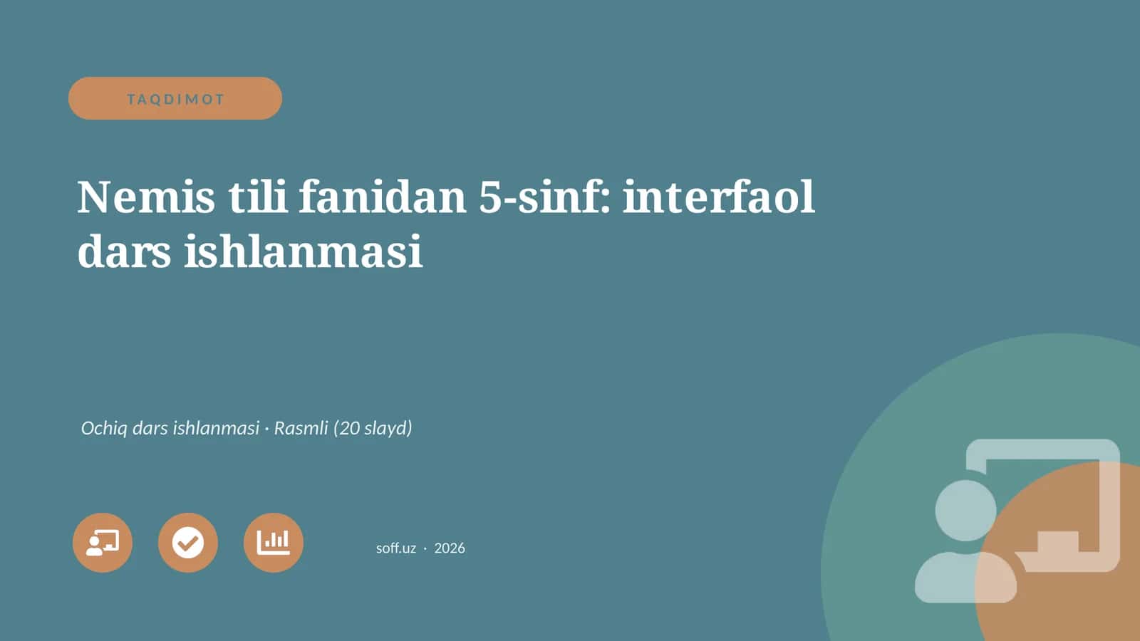 Nemis tili fanidan 5-sinf: interfaol dars ishlanmasi