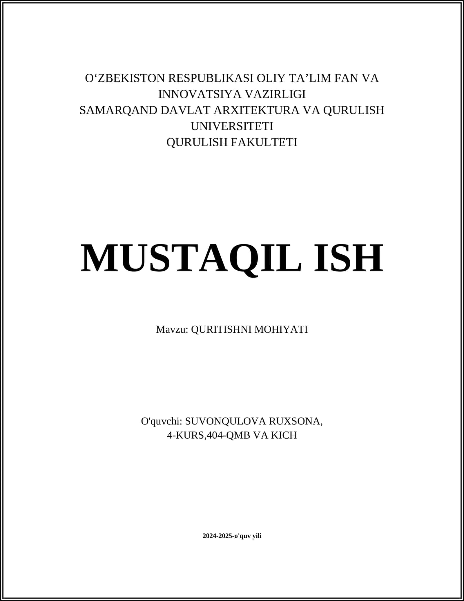 Quritishni mohiyati