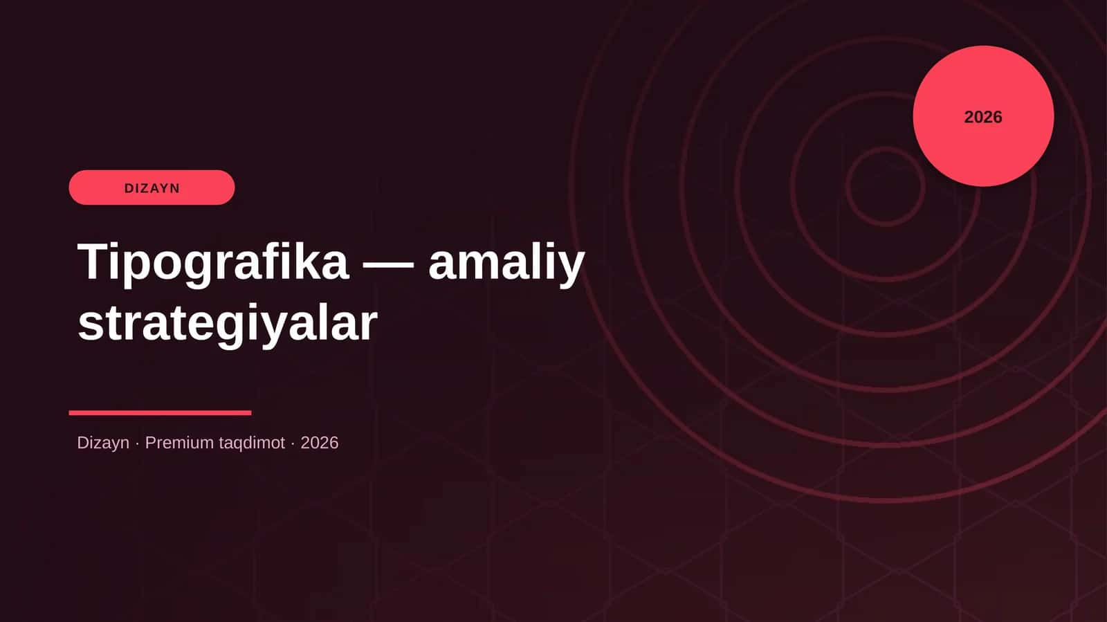 Tipografika — amaliy strategiyalar