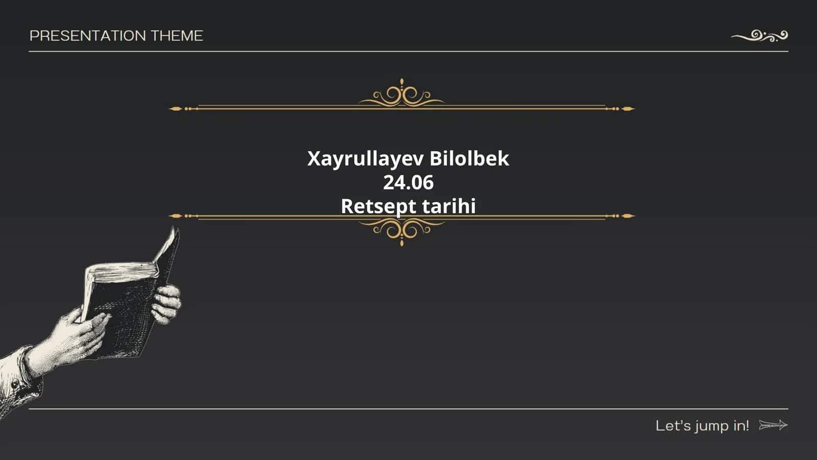 Xayrullayev Bilolbekning tarjimai holi