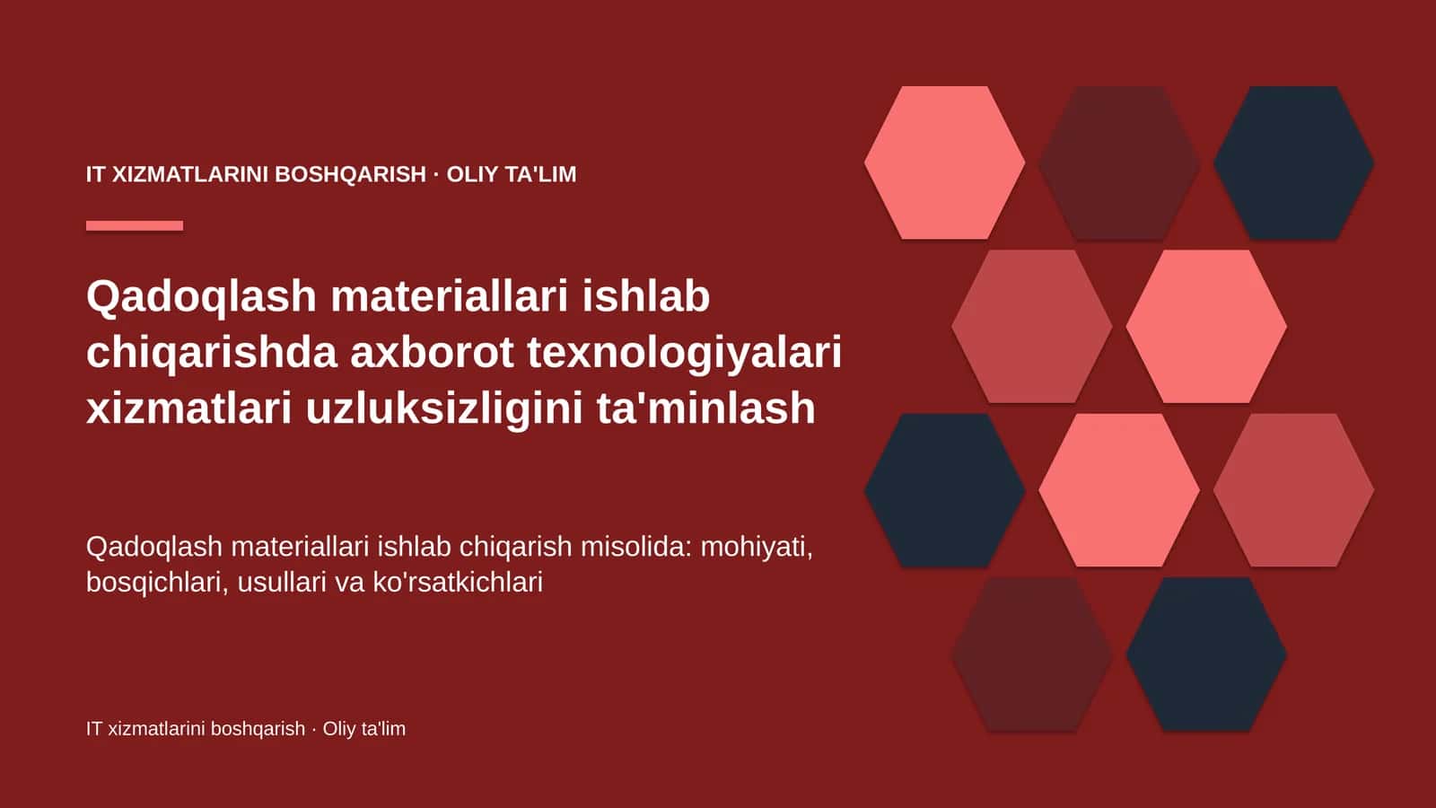 qadoqlash materiallari ishlab chiqarishda axborot texnologiyalari xizmatlari uzluksizligini ta'minlash 5469