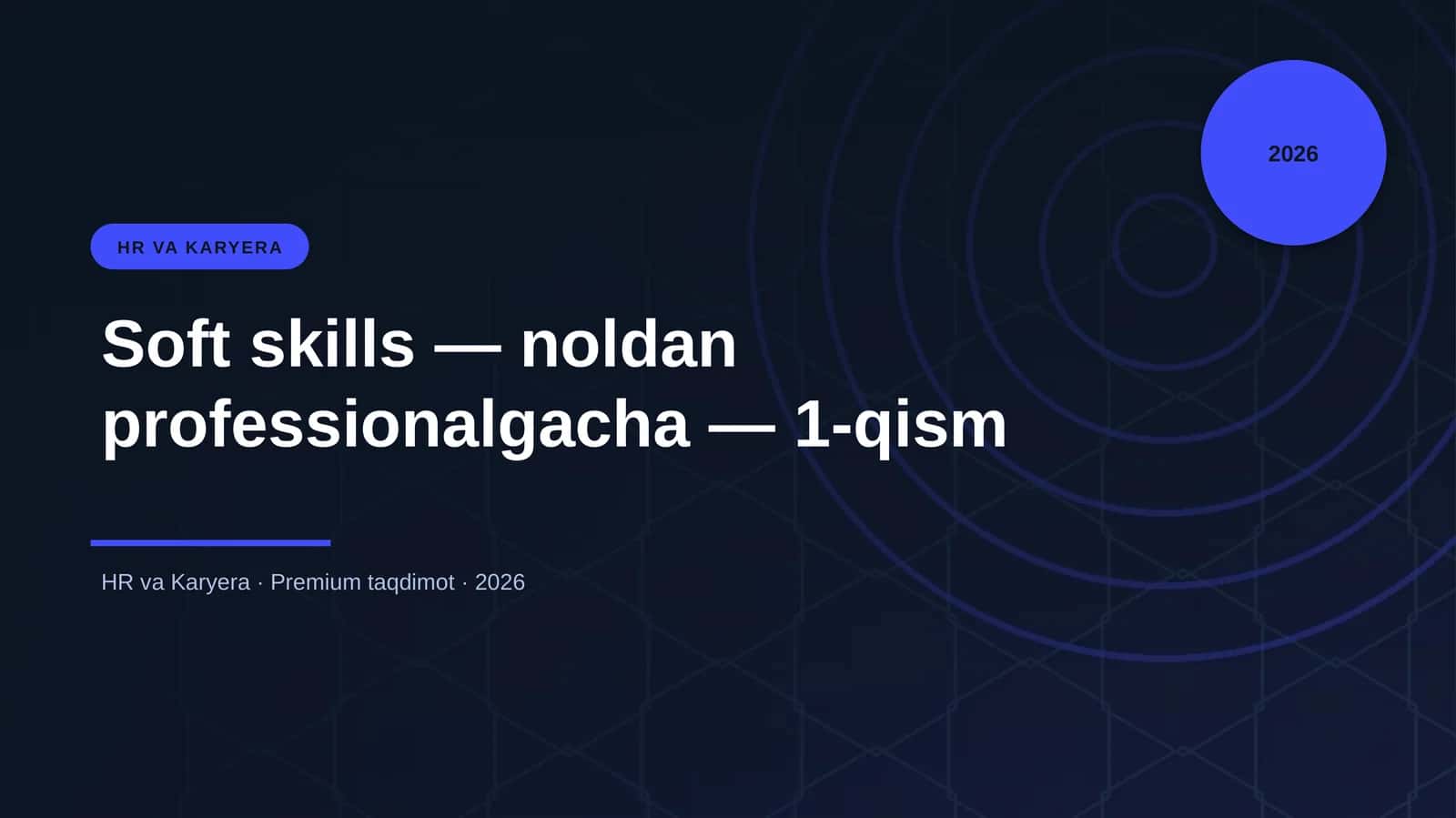 Soft skills — noldan professionalgacha — 1-qism